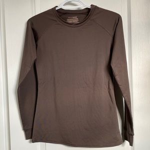 Unisex Brown Athletic Long Sleeve